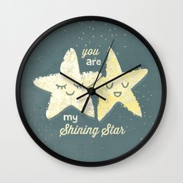 You are My Shining Star Wall Clock