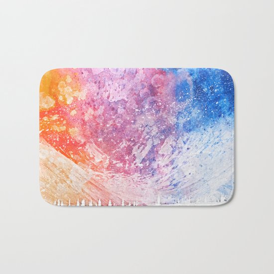 Abstract Acrylic Mountain Bath Mat