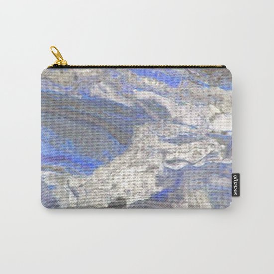Arabescato-Orobico-Blue-Marble Carry-All Pouch