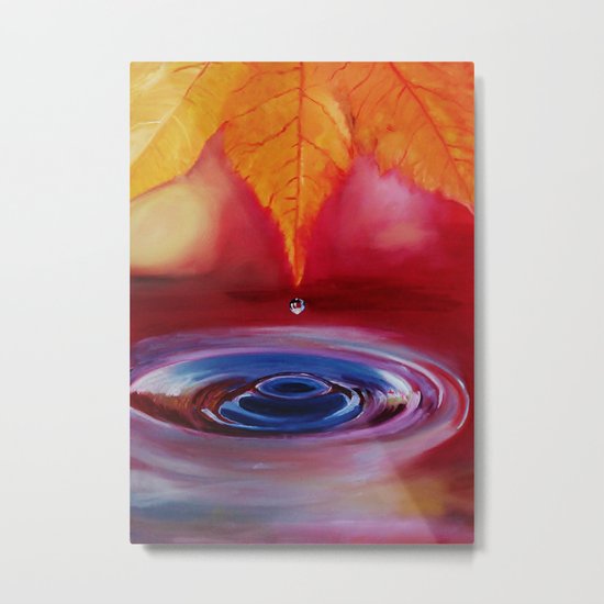 Autumn rain Metal Print