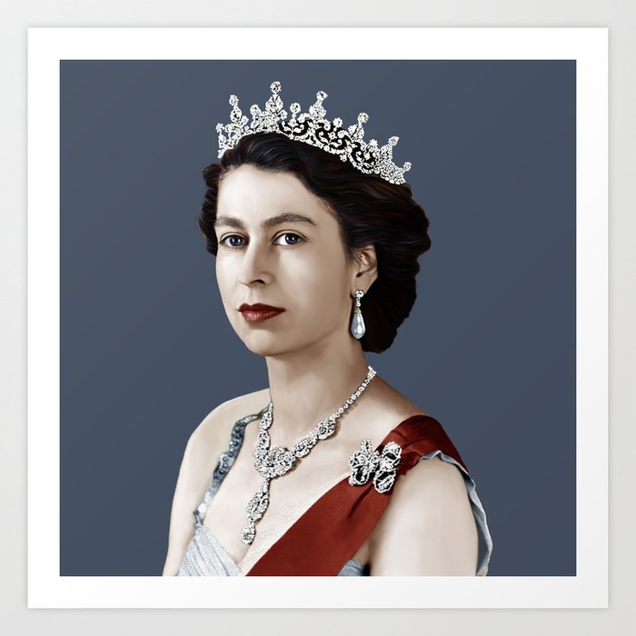 Queen Elizabeth II Art Print