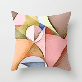 Circles and Triangles Throw Pillow