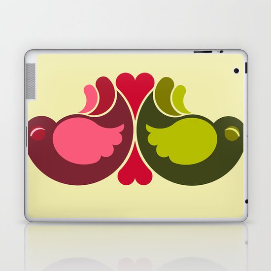 Olive Rosebirds Laptop & iPad Skin