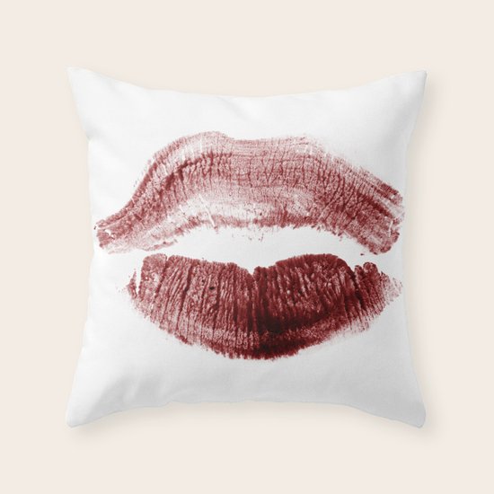 Lips Throw Pillow