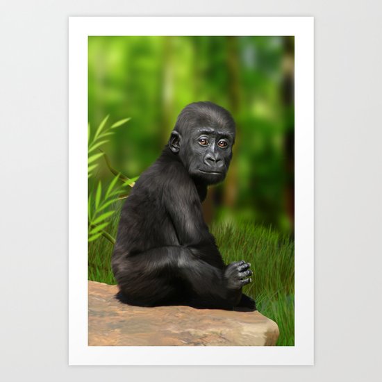 Gorilla Art Print