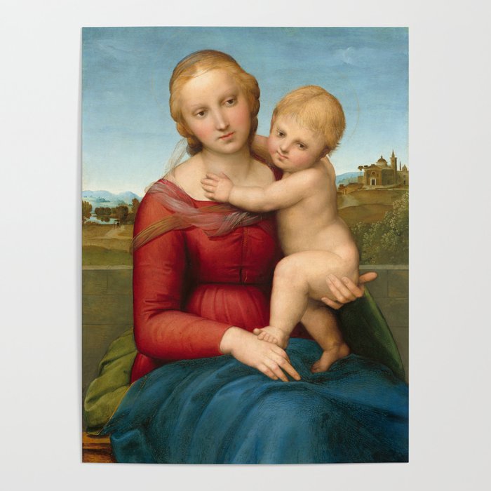 The Small Cowper Madonna, 1505 by Raphael Poster