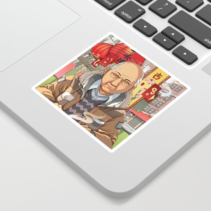 Old Man and the Tea Sticker