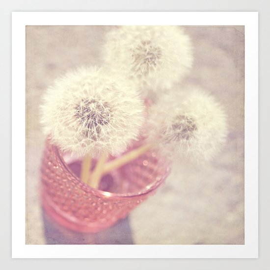 Sweet pom poms Art Print