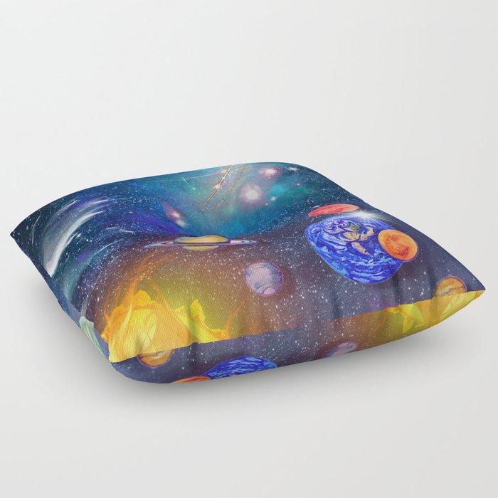"Celestial Lights" Floor Pillow