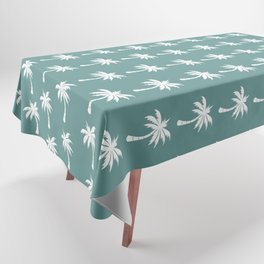 Palm tree pattern - turquoise Tablecloth