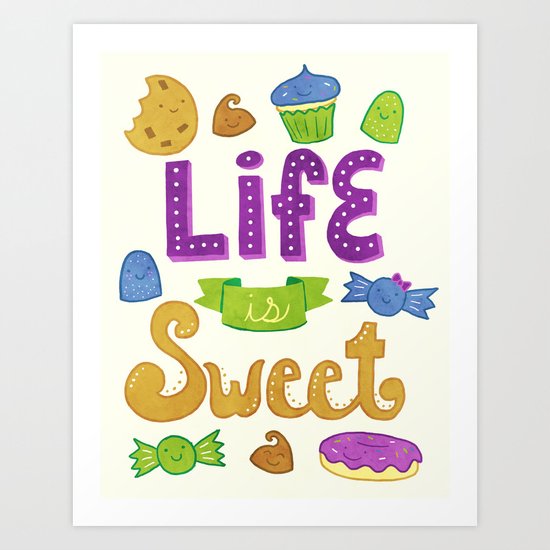 Candy Art Print