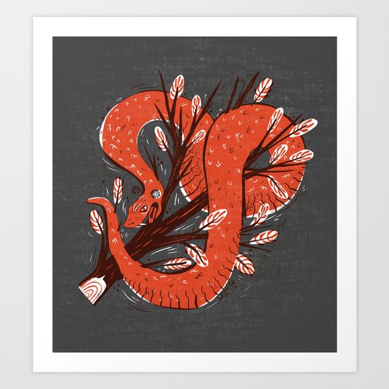 Symbol Snake Art Print