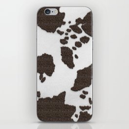Decorative Tan + White Animal Spots (digital collage) iPhone Skin