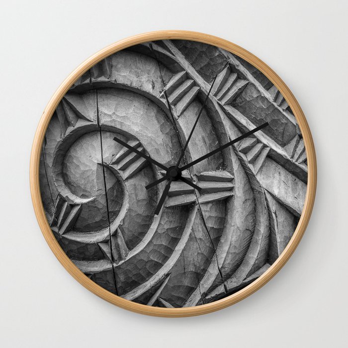Carved Wall Clock