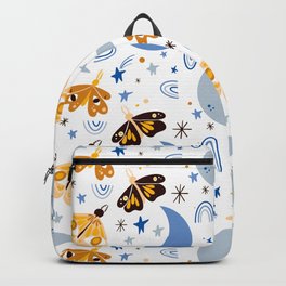 Moths and Moons - Blue & Yellow Backpack