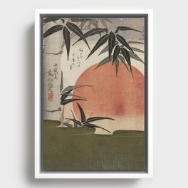 Bamboo and rising sun (1829)  Framed Canvas