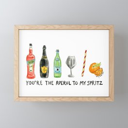 Aperol to My Spritz Framed Mini Art Print