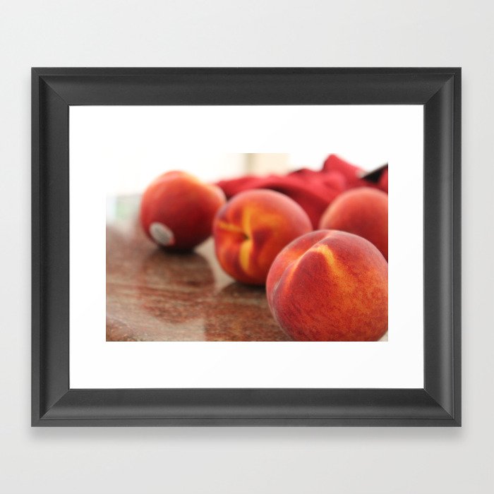 Peaches for Days Framed Art Print