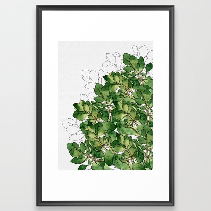 Botanical Breeze  Framed Art Print