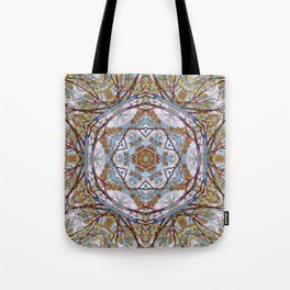 Mosaic Tree of Life Pattern Tote Bag