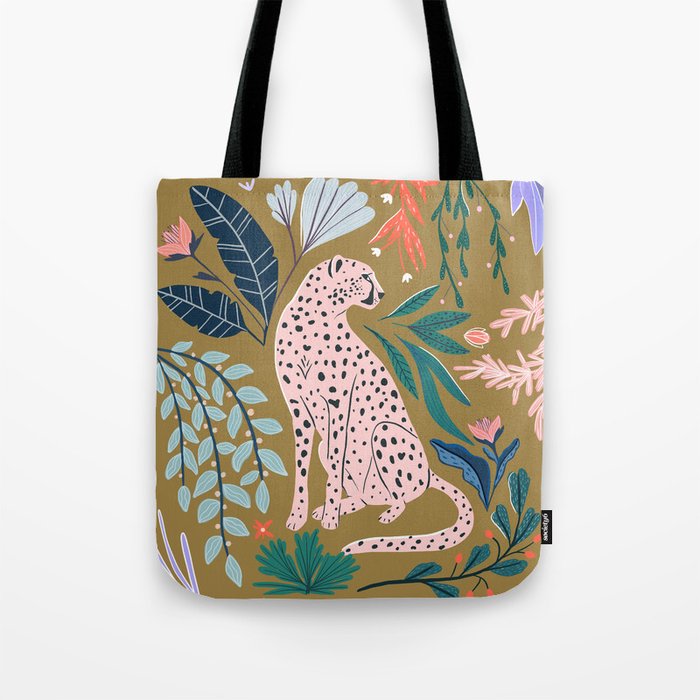 Modern cheetah jungle print Tote Bag