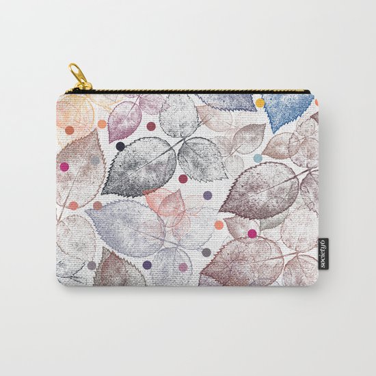 Leaf mosaic(24). Carry-All Pouch