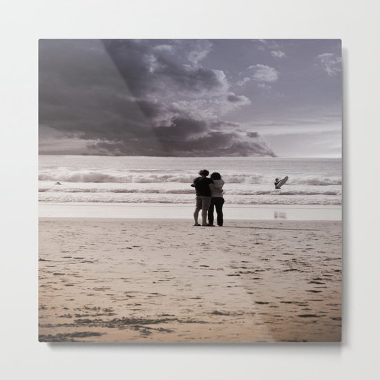 love is Metal Print