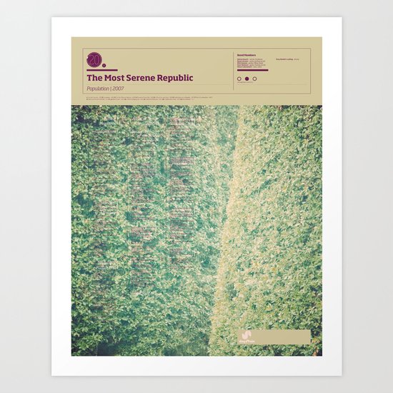 The Visual Mixtape 2010 | Population | 20 / 25 Art Print
