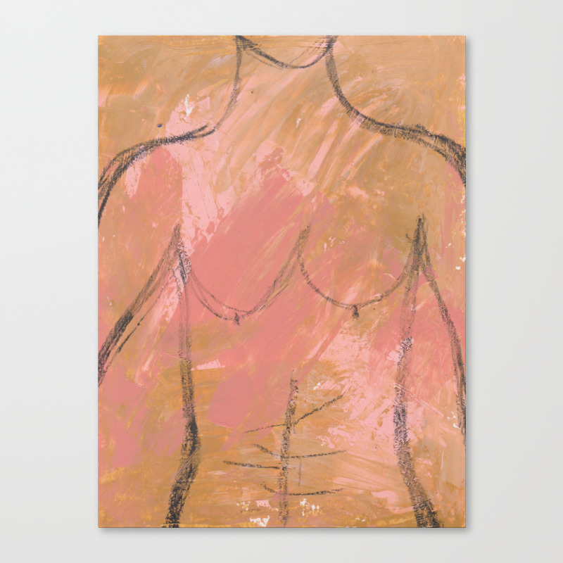 Nude Abstract Couple His Canvas Print By Vndesigns Society6