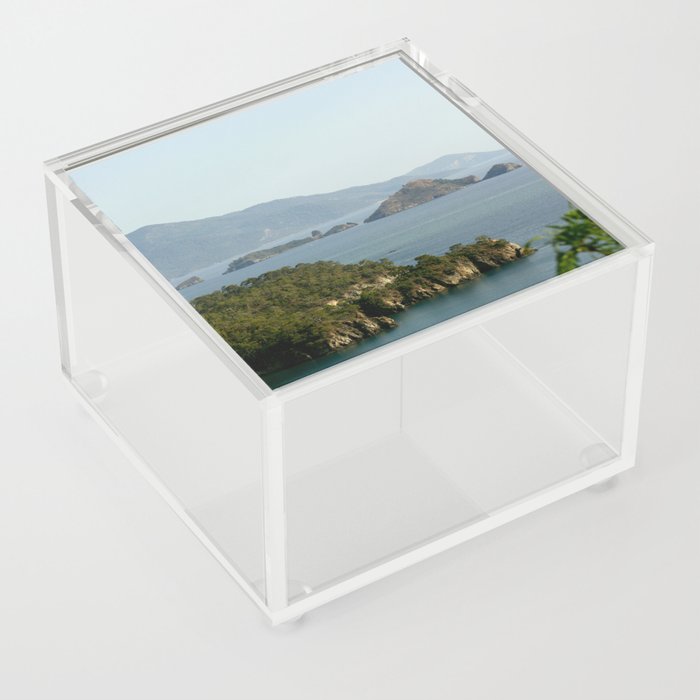 Gocek Fethiye Bay Islands Landscape Photograph Acrylic Box