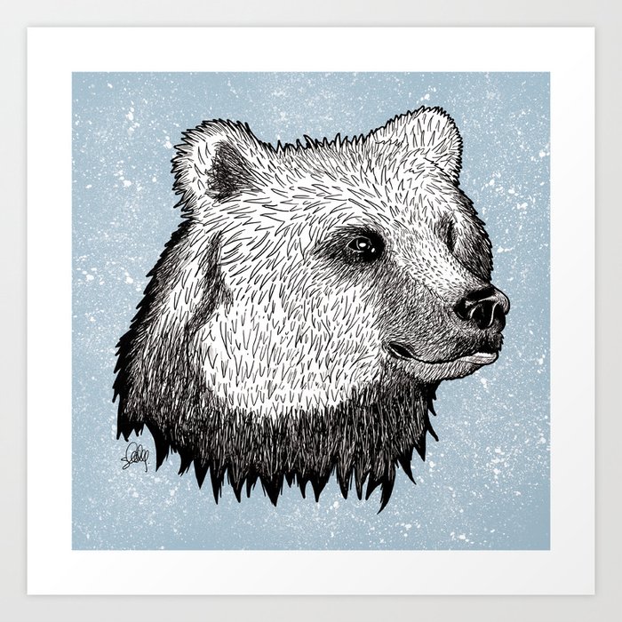 Grizzly Art Print