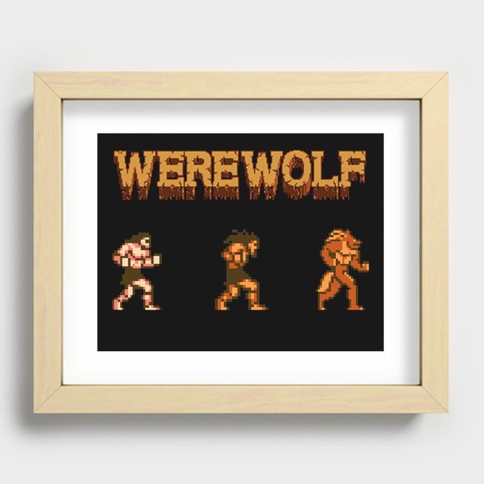 Unleash the beast- werewolf tribute Recessed Framed Print