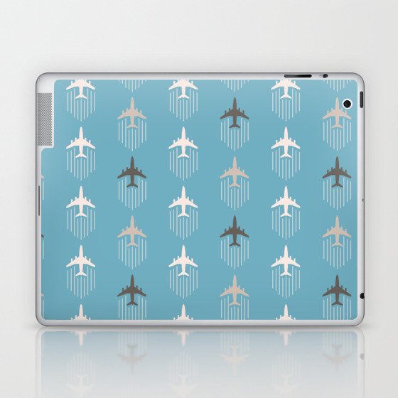 Travel pattern with Laptop & iPad Skin