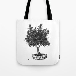 Jacaranda tree - Ink Drawing Tote Bag