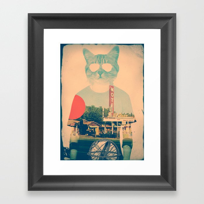 Cool Cat Framed Art Print