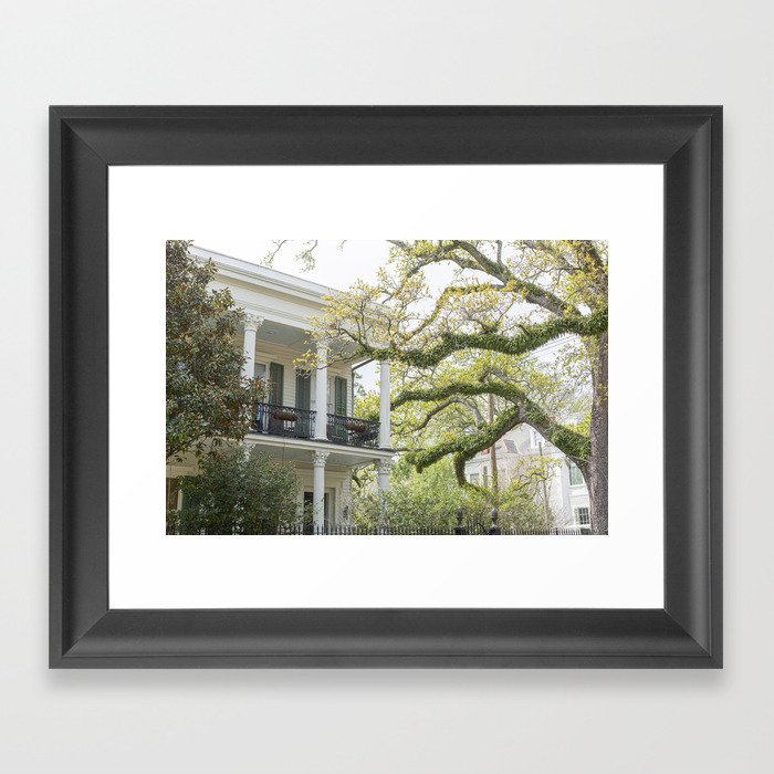 New Orleans Louisiana Photography x Uptown Oaks Framed Art Print