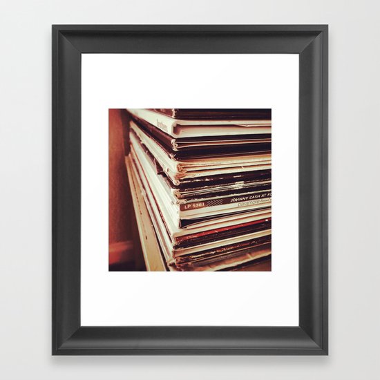 Vinyl Killed the iPod Framed Art Print
