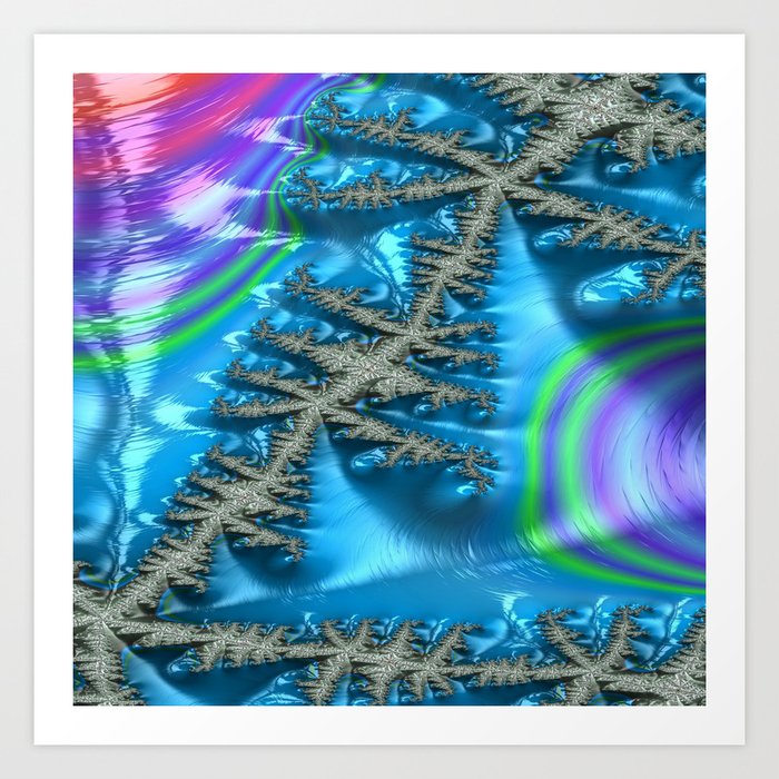 Blameless Beholder Fractal 2 Abstract Art Art Print