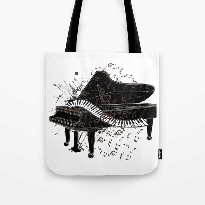 Piano Tote Bag by socoart