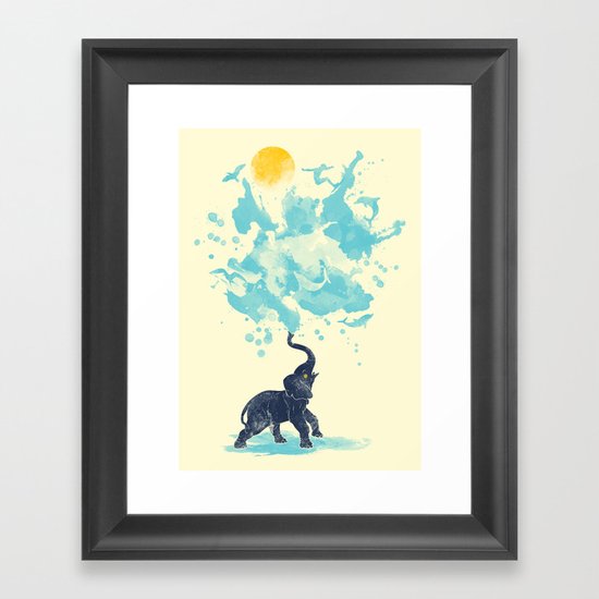 summer splash Framed Art Print