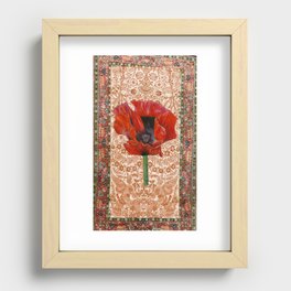 Persian Poppy  Recessed Framed Print