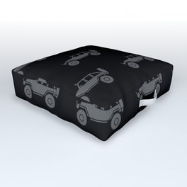 Off Road 4x4 Silhouette Outdoor Floor Cushion