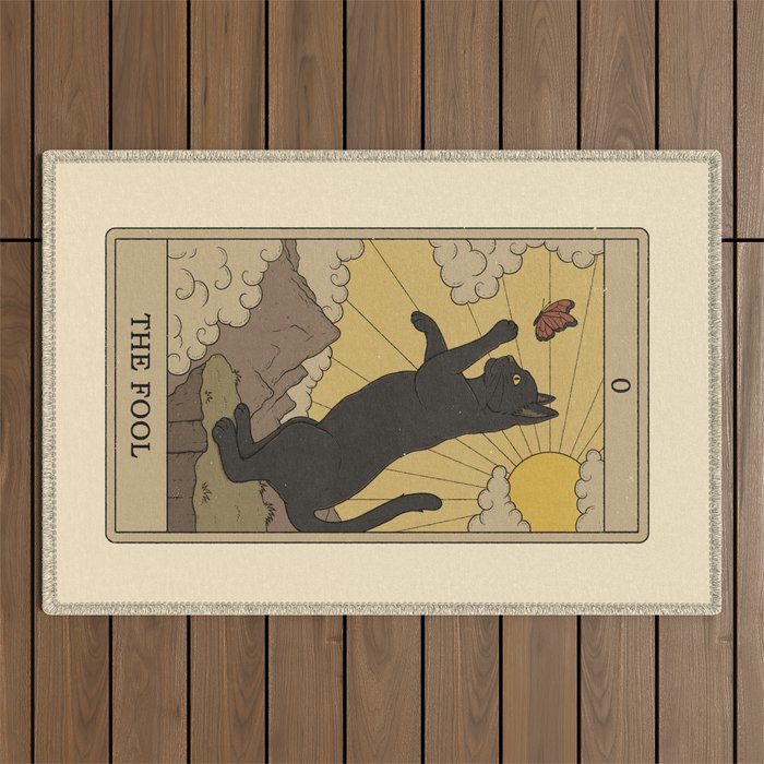 The Fool - Cats Tarot Outdoor Rug