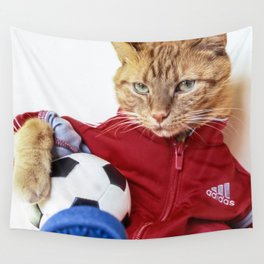The Cat is #Adidas Wall Tapestry