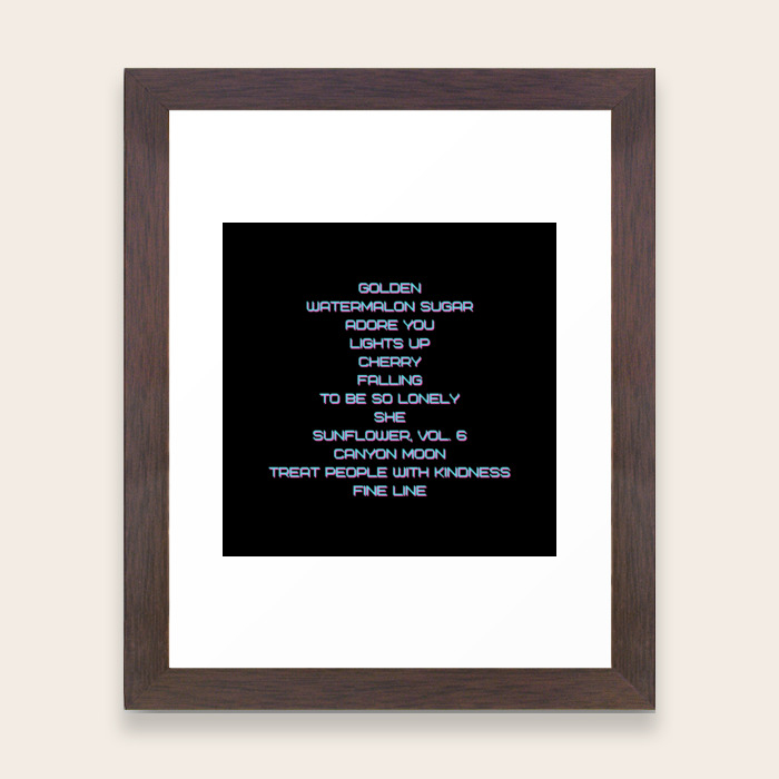 Harry Styles Fine Line Album Tracklist Text Framed Art Print By Racontwerk Society6 I can pretty much listen to this entire album through without skipping a song and be. harry styles fine line album tracklist text framed art print by racontwerk