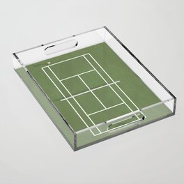 Tennis Court From Above | Illustration  Acrylic Tray