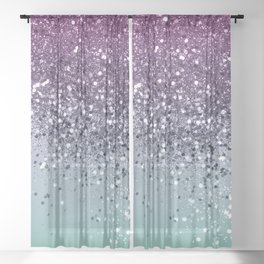 Summer Love Glitter #3 #shiny #decor #art #society6 Sheer Curtain