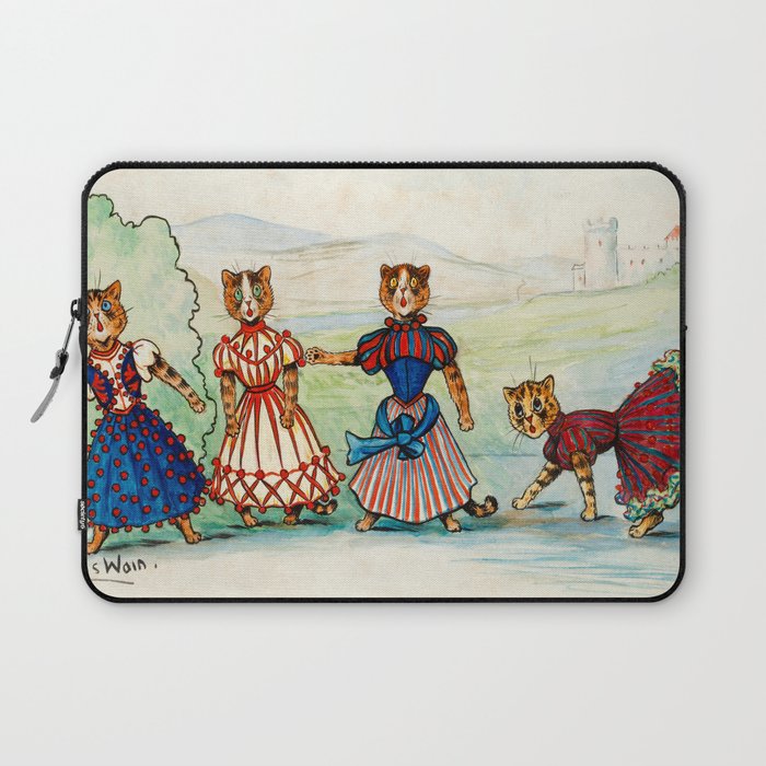 The Chorus by Louis Wain Laptop Sleeve