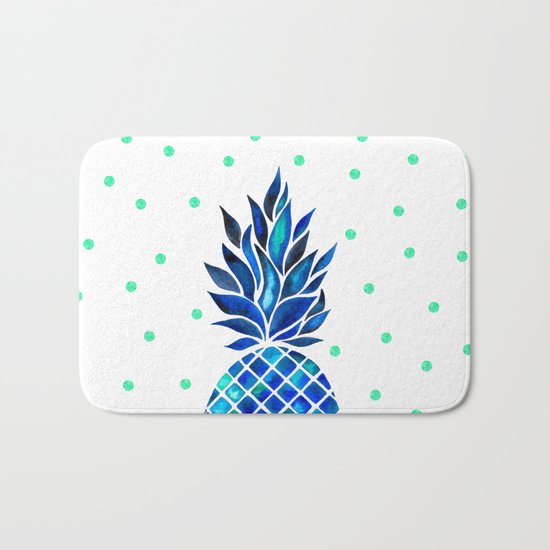 Maritime Pineapple Bath Mat