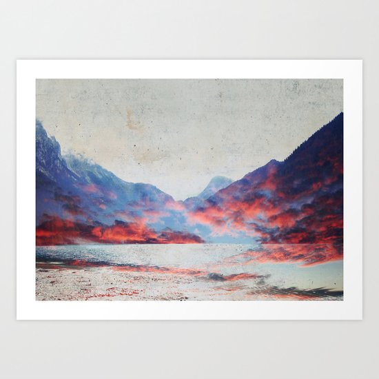 Fall Mountains Art Print